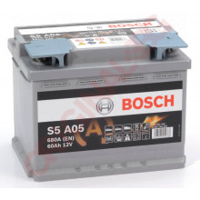 BOSCH S5 AGM 60AH 680A R+