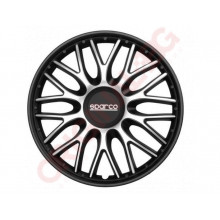 ТАСОВЕ SPARCO 15" СРЕБРИСТ/ЧЕРЕН 4 БРОЯ К-Т