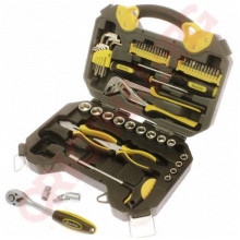 1/4+3/8" К-кт инструменти 57-бр. в пластмасов куфар STARLINE