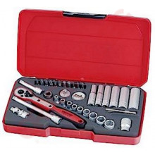 1/4+3/8" К-кт инструменти 36-бр. в пластмасов куфар TENGTOOLS
