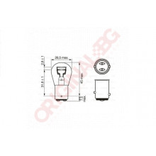 BOSCH P21/5W 24V 21/5W BAY15d