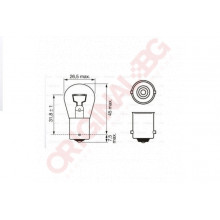 BOSCH P21W 24V 21W BA15s