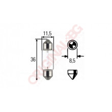 HELLA C5W 24V 5W SV 8,5