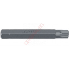 TOPTUL накрайник отвертка,torx,12 ръба,10мм х ТМ12,дължина 75мм