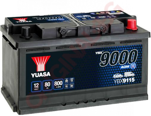 YUASA YBX9115 80Ah 800A 12V