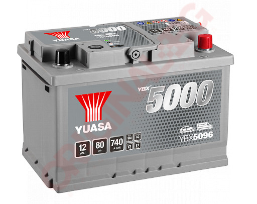 YUASA YBX5096 80Ah 740A 12V