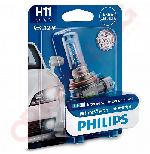 PHILIPS H11 12V 55W WHV 12362WHVB1