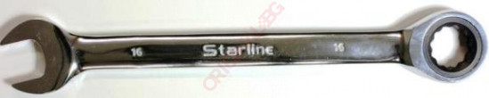Ключ звездогаечен с тресчотка 16 мм STARLINE