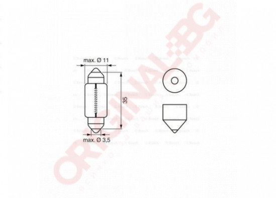 BOSCH C5W 24V 5W SV8,5-8