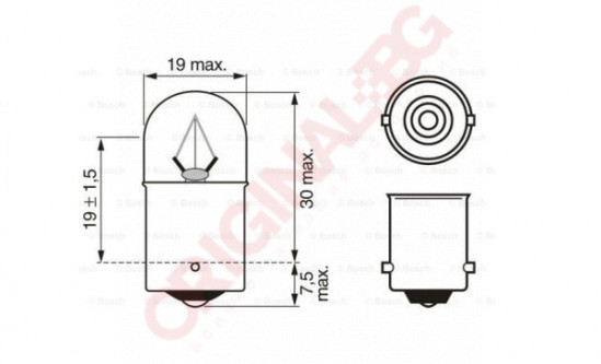 BOSCH R10W 24V 10W BA15s