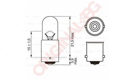 BOSCH T4W 24V 4W BA9s