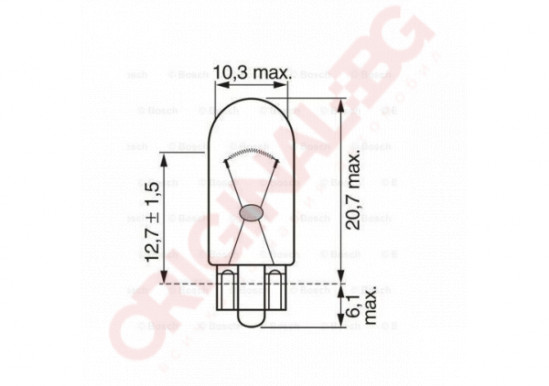 BOSCH W3W 24V 3W W2,1x9,5d