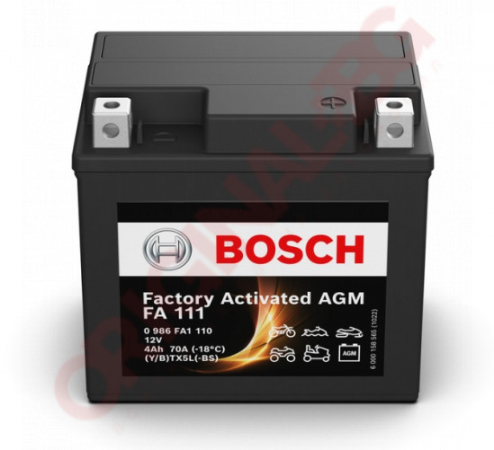 BOSCH Factory Activated AGM 4Ah 30A 12V