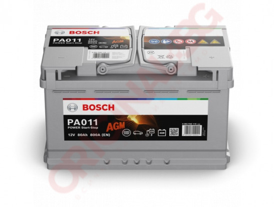 BOSCH S5 AGM 80AH 800A R+