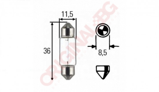 HELLA C5W 24V 5W SV 8,5