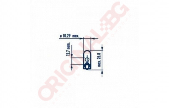 NARVA W5W 12V 5W W2.1x9.5d