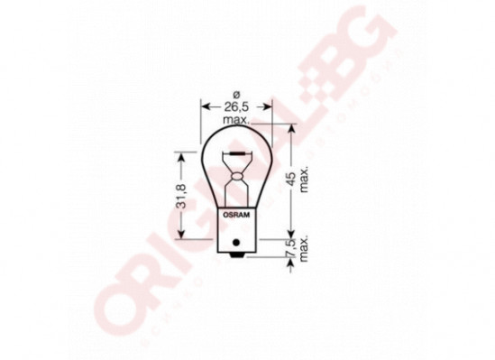 OSRAM P21W 24V 21W BA15s