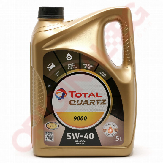 Моторно масло • Total Quartz 9000 5W40 5 литра | Original.bg