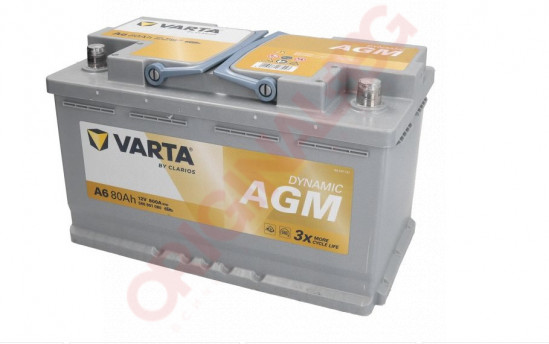 VARTA DYNAMIC AGM 80AH 800A R+
