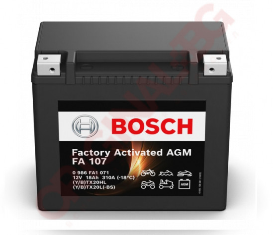 BOSCH Factory Activated AGM 18Ah 250A 12V